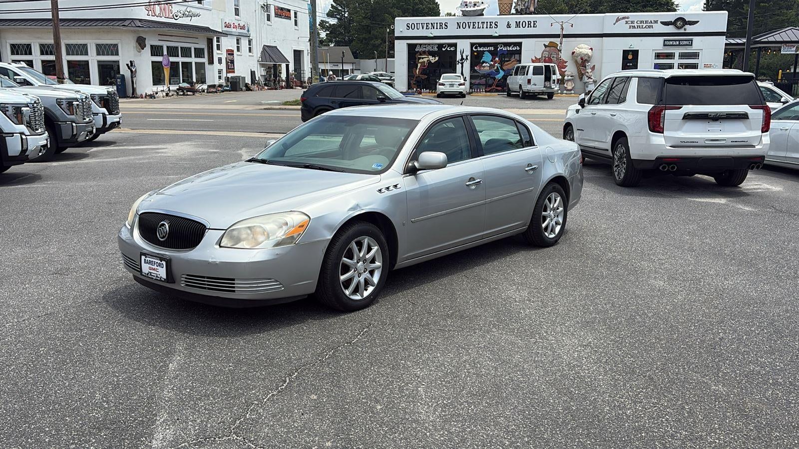 2008 Buick Lucerne CXL in Platinum Metallic — front three-quarter view