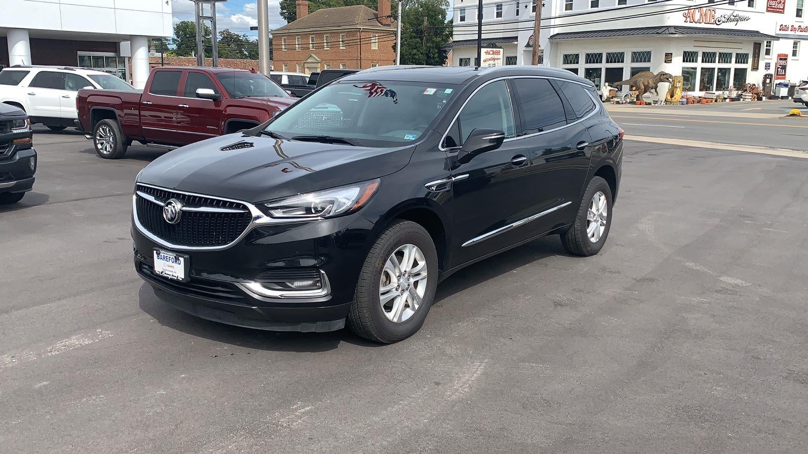 2020 Buick Enclave Essence in Ebony Twilight Metallic — front three-quarter view